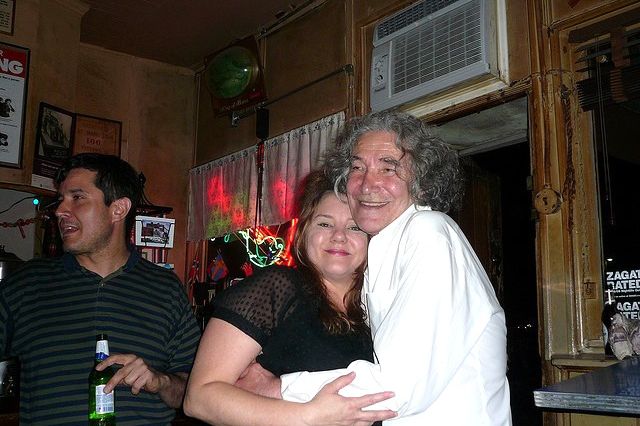 Sunny Balzano, owner of Sunny's, with Lillie Haus, formerly of Lillie's Bar in Red Hook.